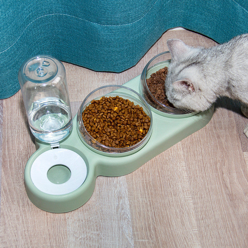 Automatic Dual Pet Feeder & Water Fountain