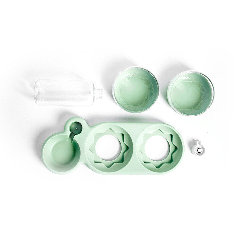 Automatic Dual Pet Feeder & Water Fountain