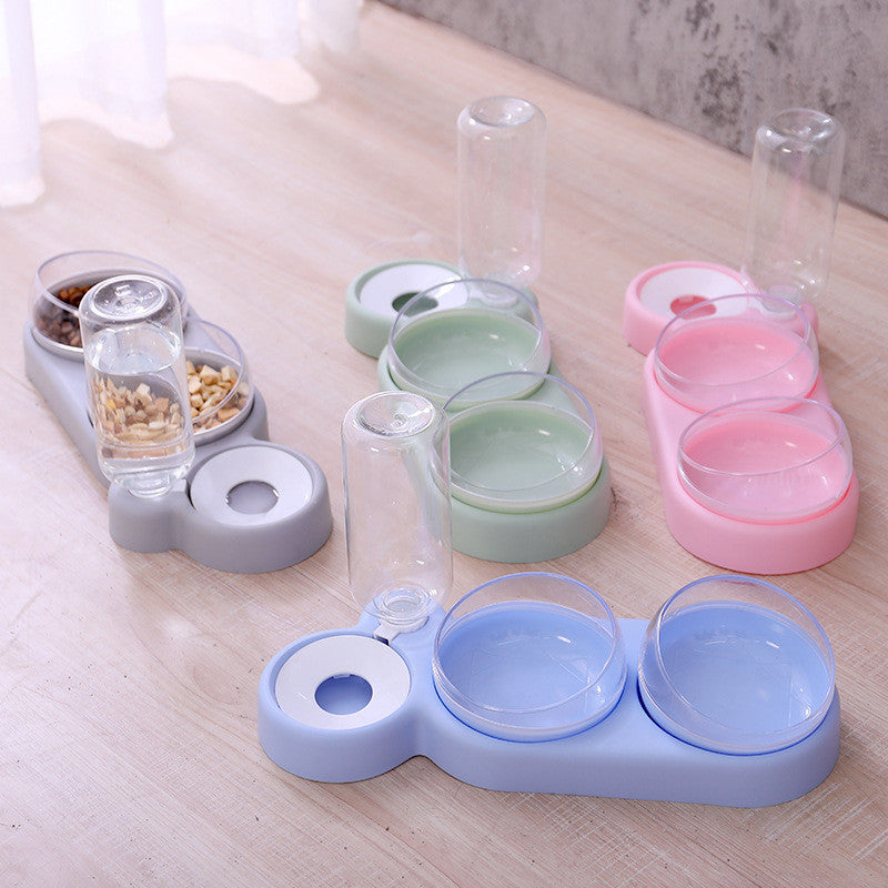 Automatic Dual Pet Feeder & Water Fountain