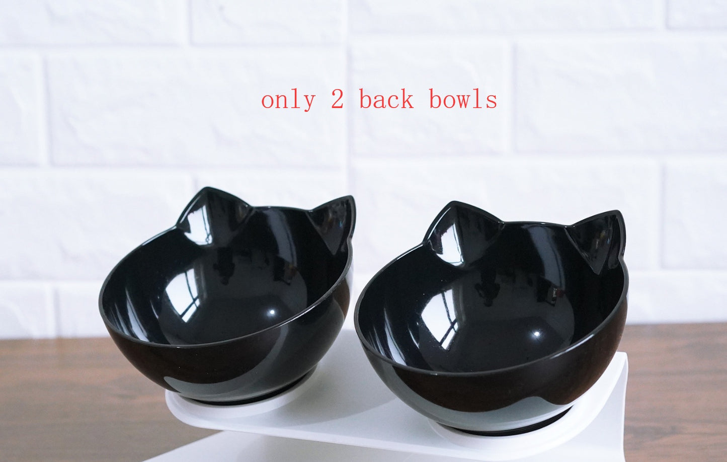 Inclined Food Cat Ear Oblique Mouth Transparent Single Pet Bowl