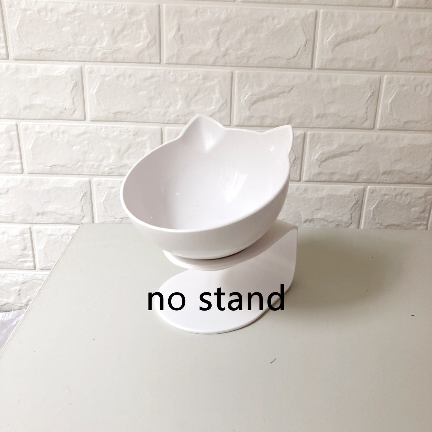Inclined Food Cat Ear Oblique Mouth Transparent Single Pet Bowl