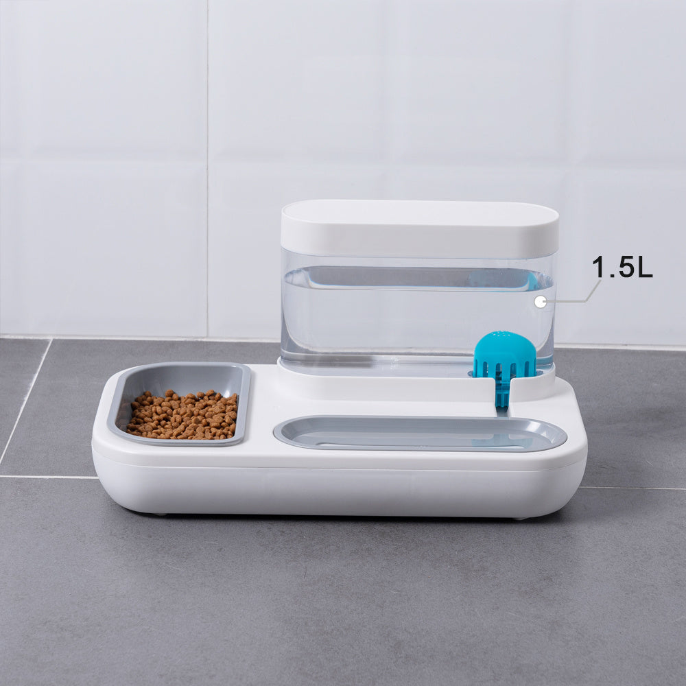 4-Style Automatic Pet Feeder & Drinking Fountain – 1.5L Capacity