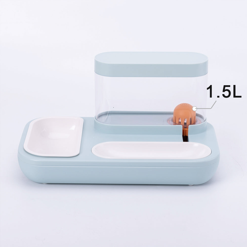 4-Style Automatic Pet Feeder & Drinking Fountain – 1.5L Capacity