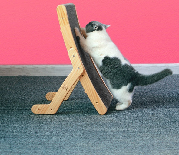 Vertical Corrugated Cat Bed with Scratch Core
