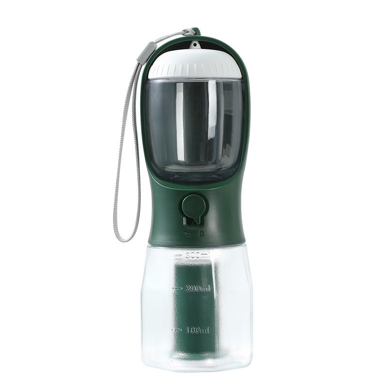 3-in-1 Portable Dog Water Bottle – Feeder & Waste Bag Holder