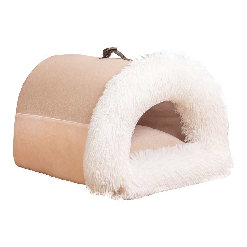 Portable Splice Warm Pet Nest – Moisture-Proof Autumn & Winter Bed