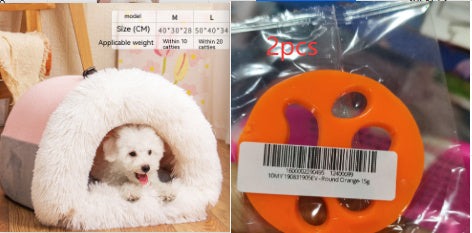 Portable Splice Warm Pet Nest – Moisture-Proof Autumn & Winter Bed