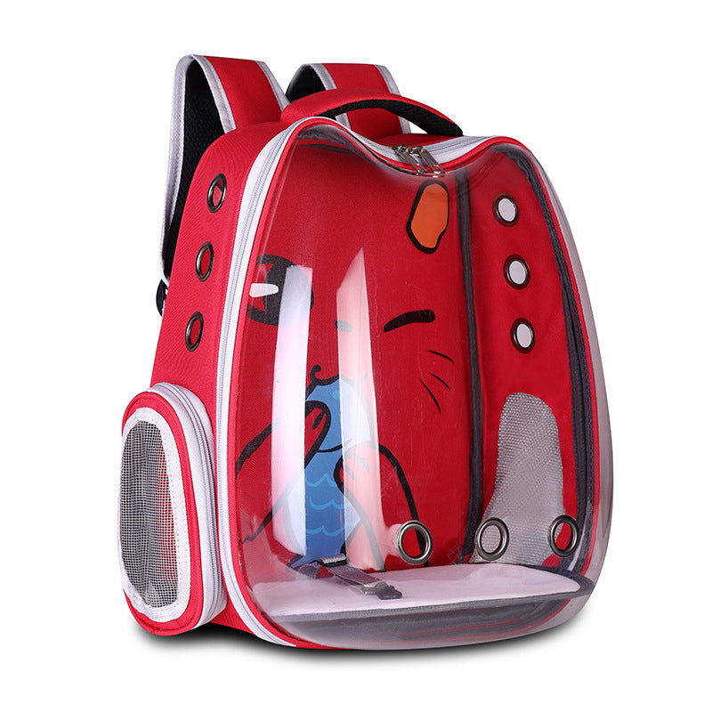 Breathable Pet Backpack – Comfortable Travel Space Bag