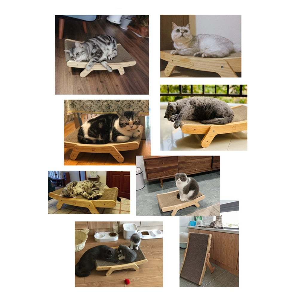 Vertical Corrugated Cat Bed with Scratch Core