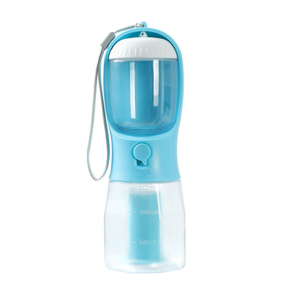 3-in-1 Portable Dog Water Bottle – Feeder & Waste Bag Holder