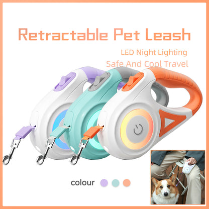 Retractable Dog Leash with Collar – For Small & Medium Pets