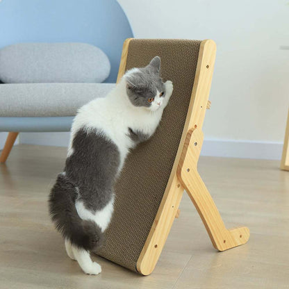 Vertical Corrugated Cat Bed with Scratch Core