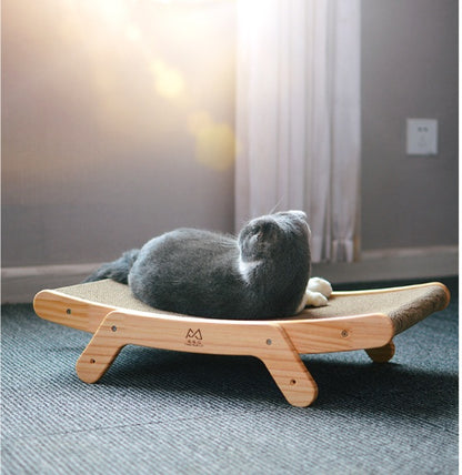 Vertical Corrugated Cat Bed with Scratch Core