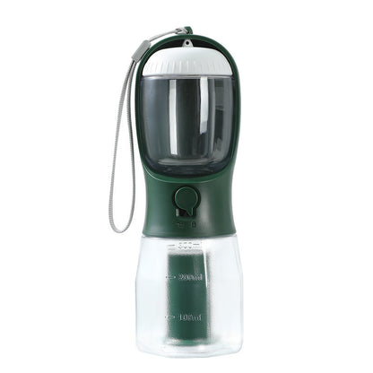 3-in-1 Portable Dog Water Bottle – Feeder & Waste Bag Holder