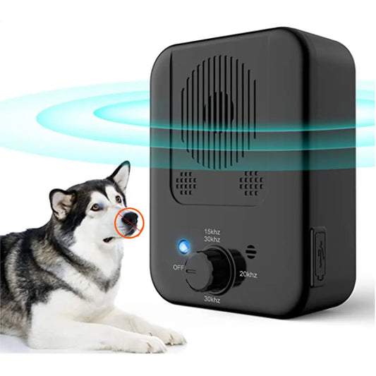 Ultrasonic Dog Anti-Barking Collar – Training Device
