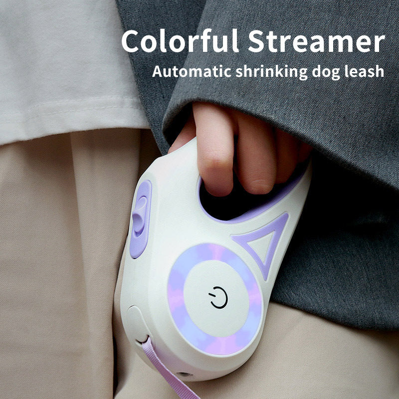 Retractable Dog Leash with Collar – For Small & Medium Pets