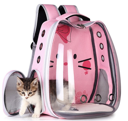 Breathable Pet Backpack – Comfortable Travel Space Bag